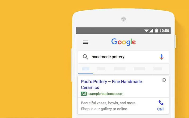 ძებნის რეკლამა გუგლში